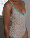 BASERANGE 25 Early Spring MUSIAL Jumpsuit BAS-ONMU-LA-SP25-UNDYED (TURQUOISE)